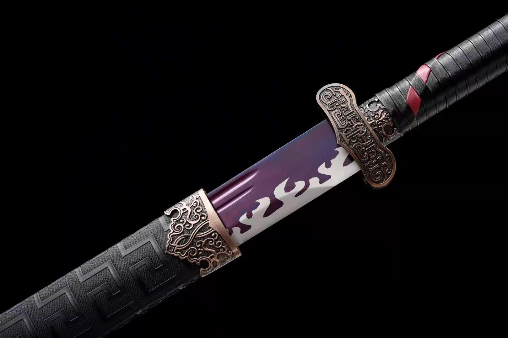 The Burakku Handmade Chinese Dao Manganese Steel-Romance of Men