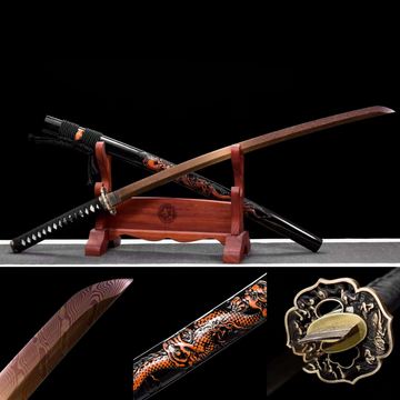 The Dawei Tenryu Handmade Katana Pattern Steel