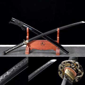 The Doragon Kingu Handmade Katana Clay Tempered T10 Steel