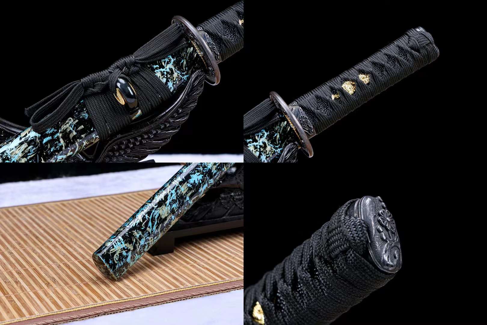 The Kuroi Hoshizora Handmade Chinese Dao Tanto Manganese Steel