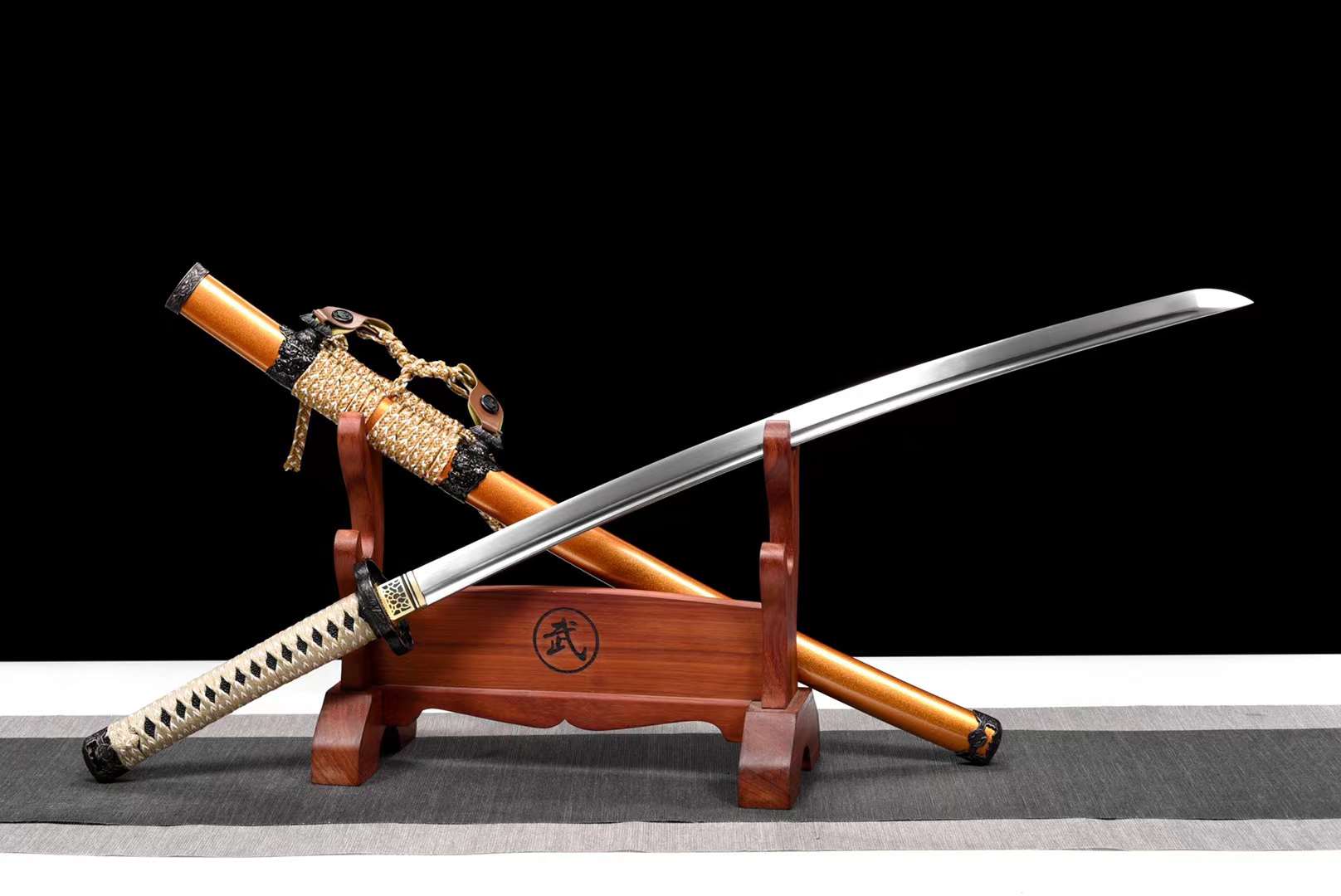 The Koganegiku Handmade Katana Spring Steel
