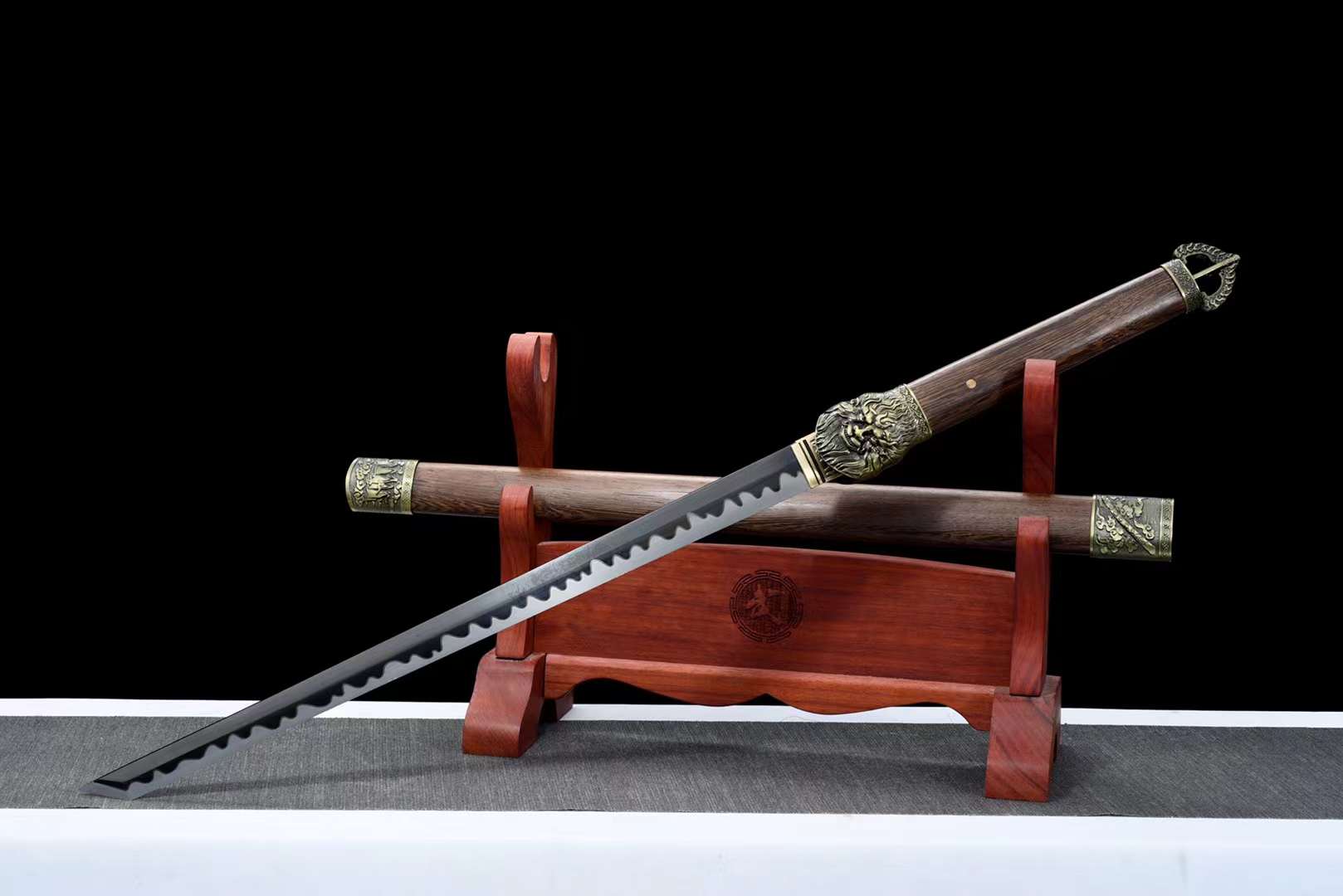The Supamaji Kumonki Handmade Ninjato Wakizashi Spring Steel
