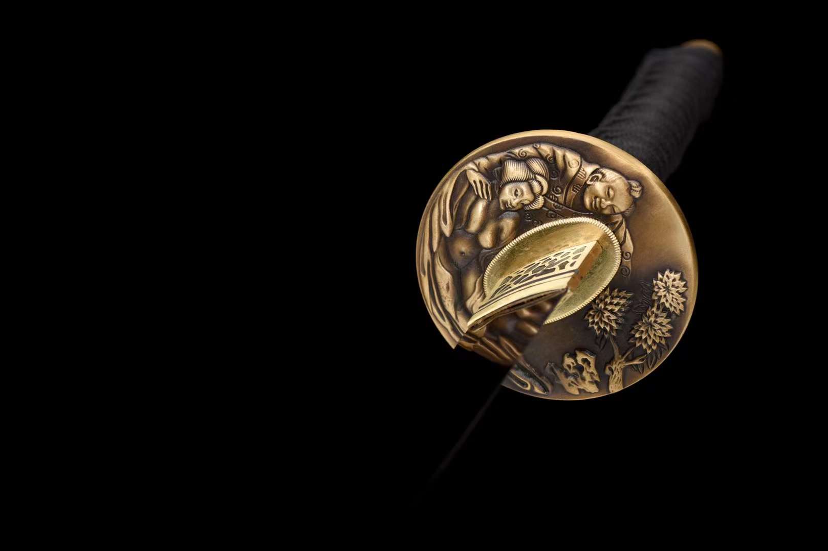 The Ukiyoemidou Handmade Katana Wakizashi Pattern Steel