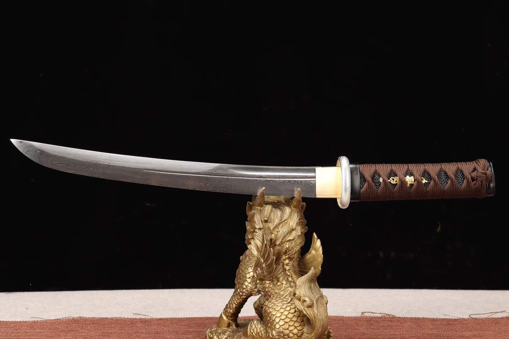 The Hodo Yoru Handmade Tanto Katana T8 Manganese Steel
