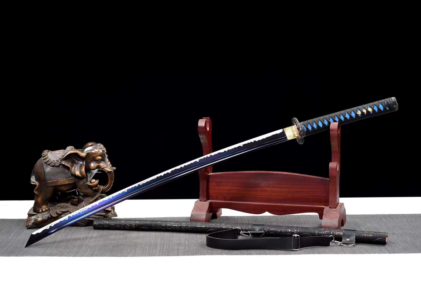 The Aojirou Sora Handmade Katana Carbon Steel