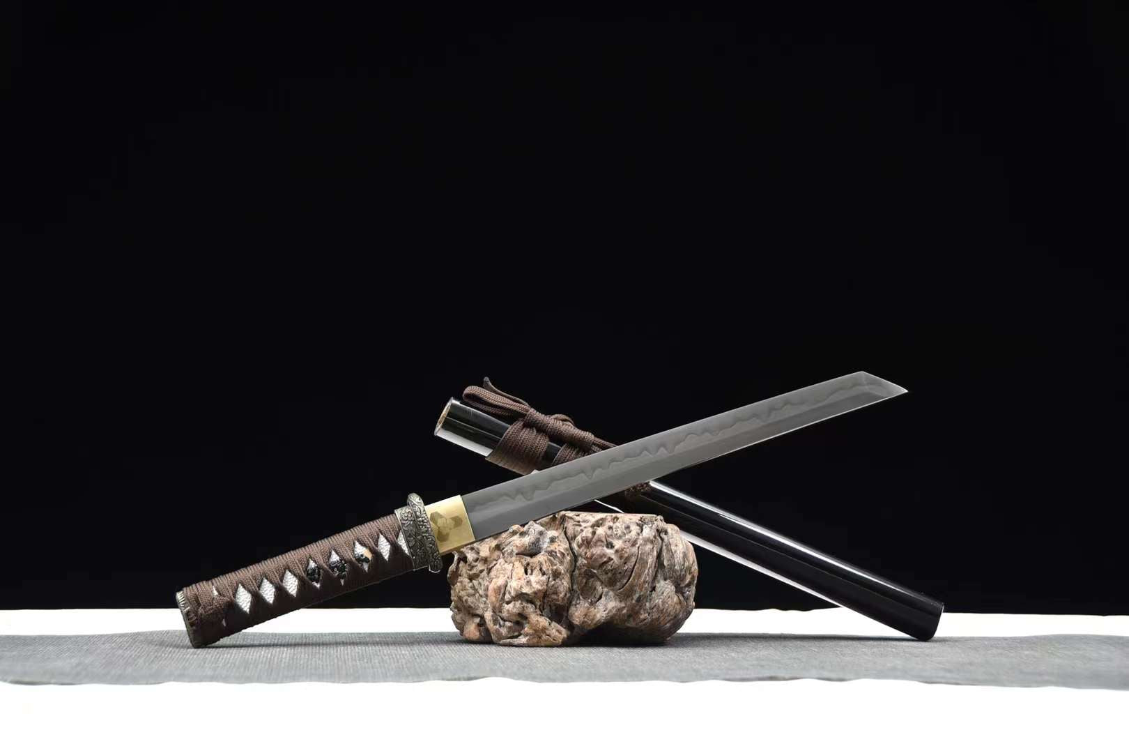 The Kodai Hoshizora Handmade Tanto Katana Clay Tempered T10 Steel