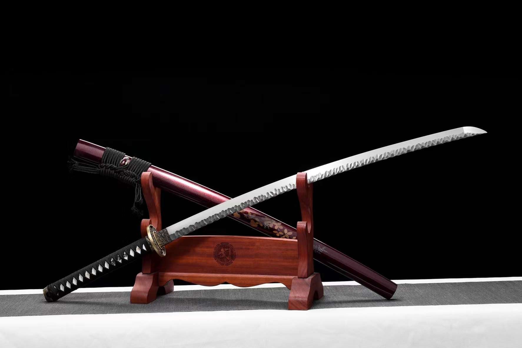 The Aoi Kikusuke Handmade Katana Pattern Steel