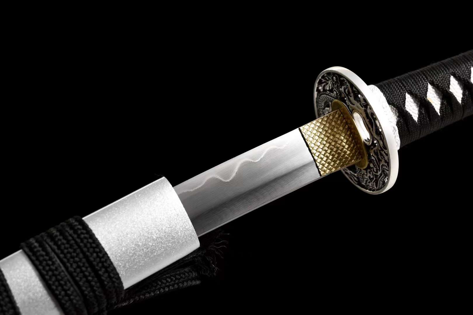 The Horidoragon Yuisho Handmade Katana Wakizashi Pattern Steel