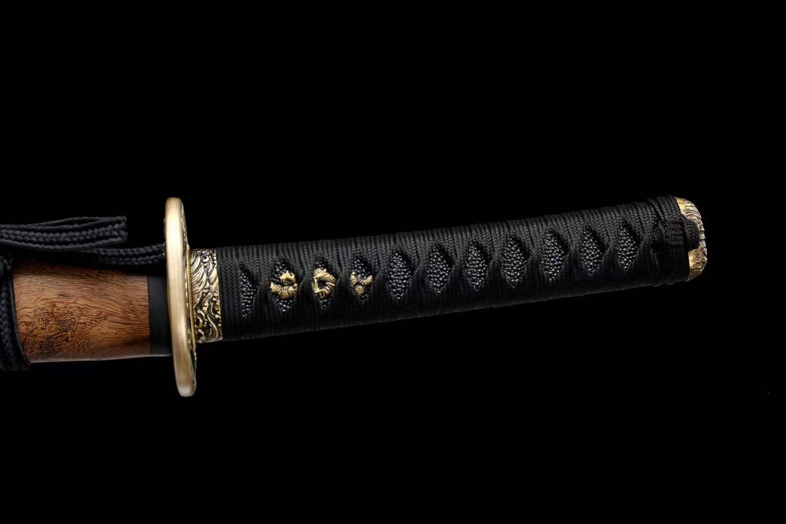 The Batsusora Handmade Katana Wakizashi Clay Tempered T10 Steel