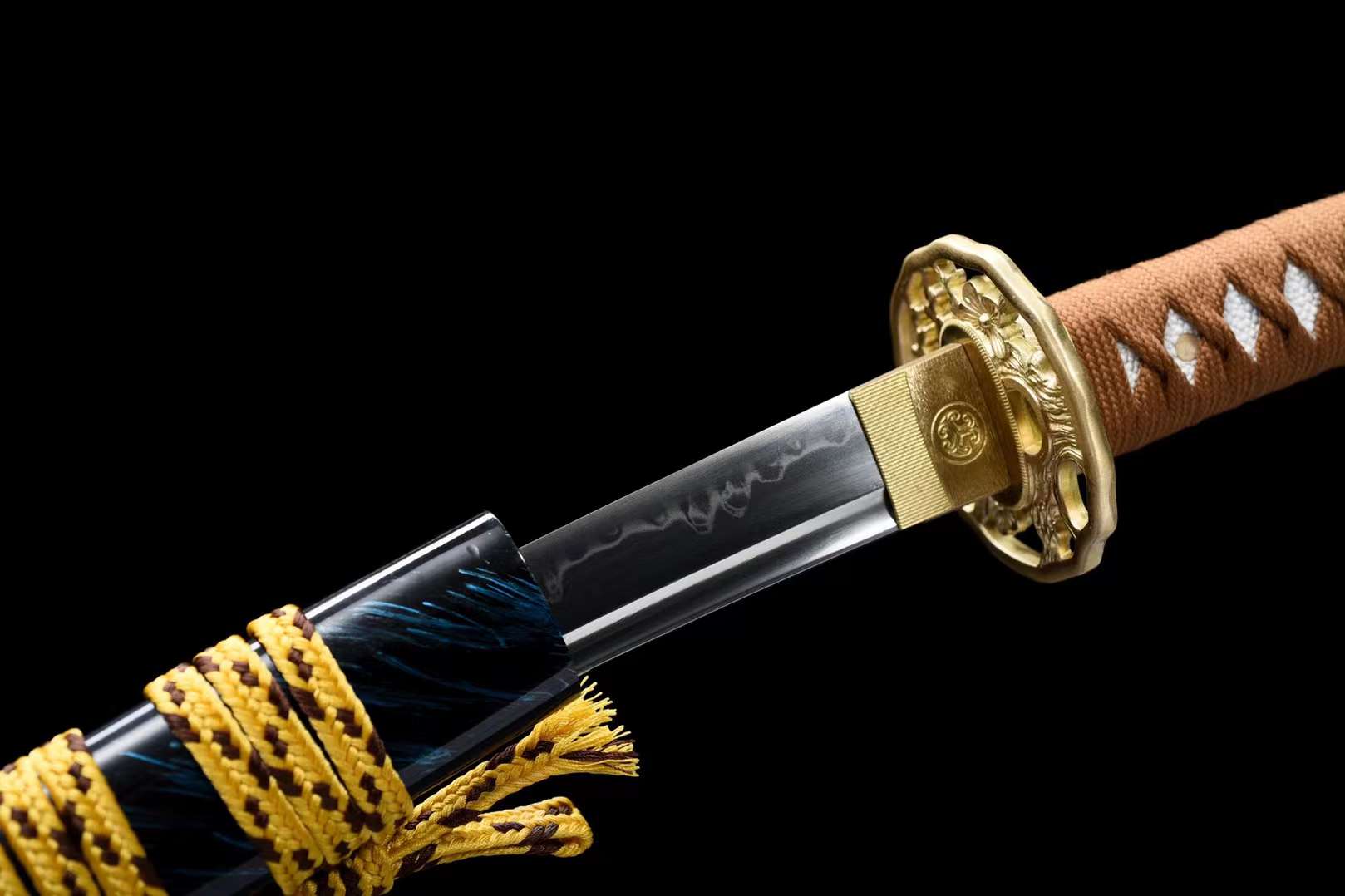 The Gorudo Ume Handmade Tanto Katana Clay Tempered T10 Steel