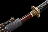 The Raputazu Handmade Katana Wakizashi Pattern Steel