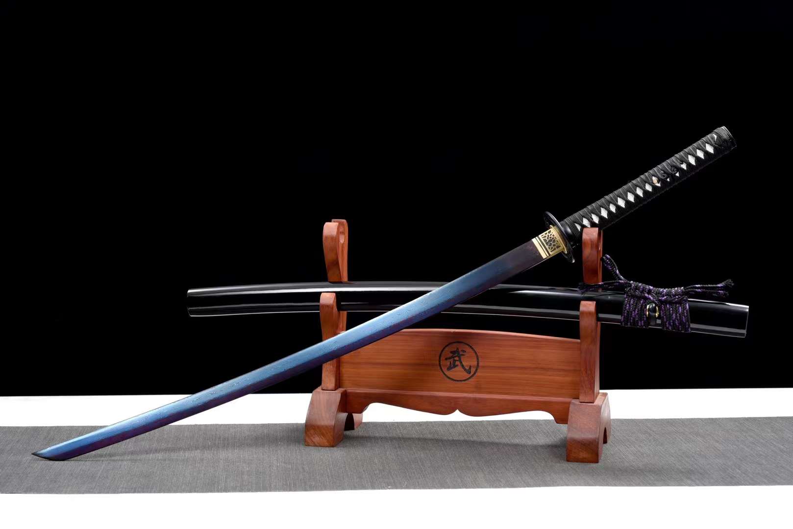 The Shizukana Lan Handmade Reverse Blade Katana Pattern Steel