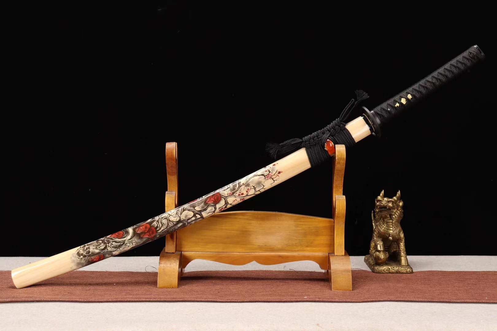 The Yama Akuma Handmade Katana Spring Steel