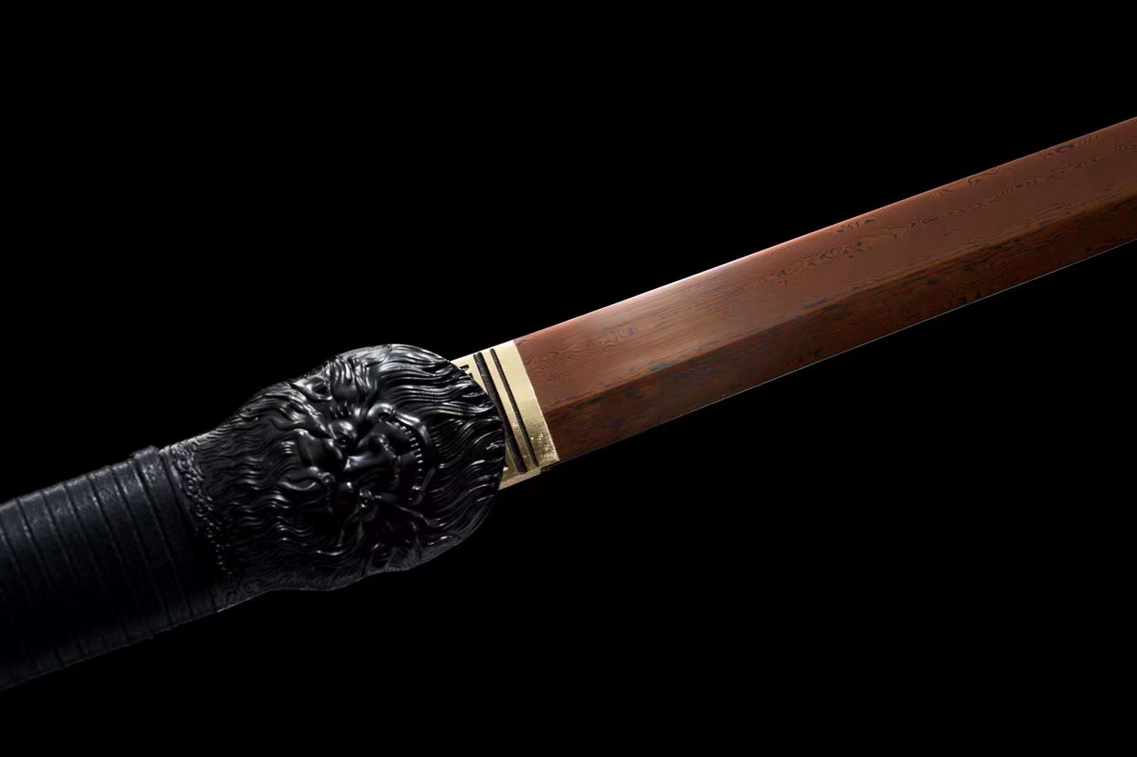 The Ruyi Gorudenfupu Handmade Ninjato Pattern Steel