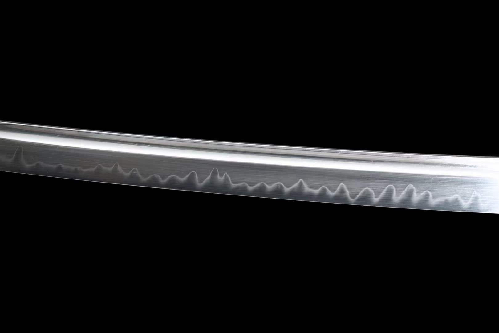 The Batsusora Handmade Katana Wakizashi Clay Tempered T10 Steel