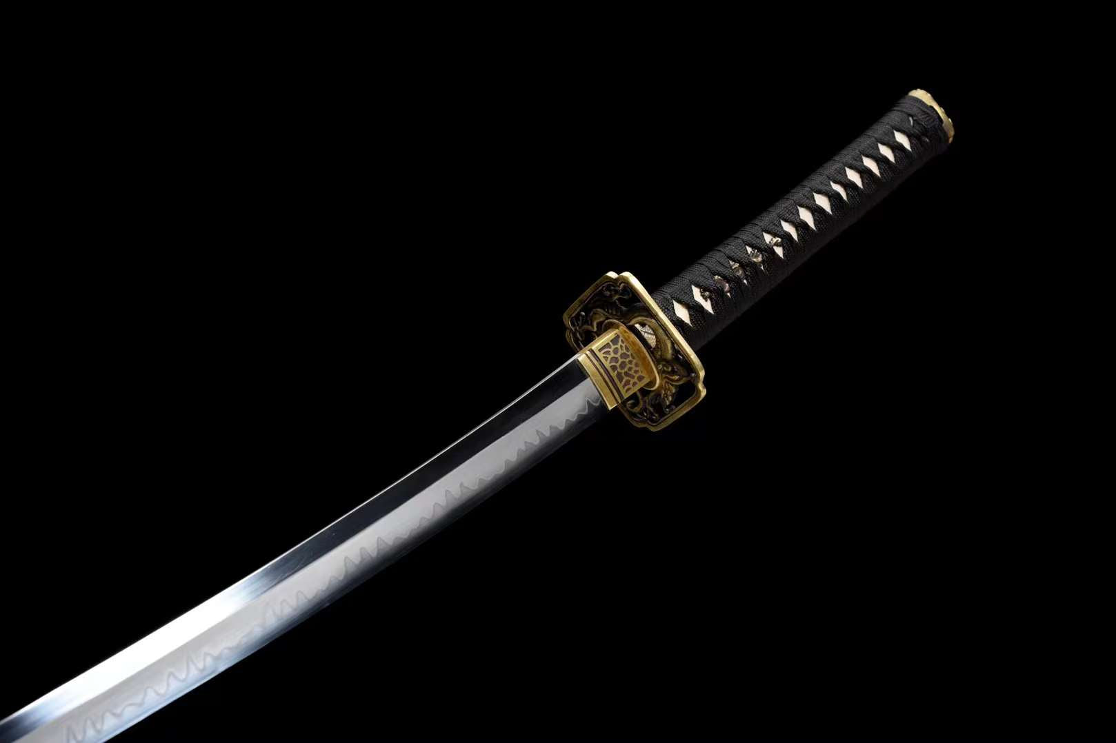 The Boryu Senshi Handmade Katana Clay Tempered T10 Steel