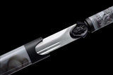 The Burakku Doragon Surasshu Handmade Ninjato Manganese Steel