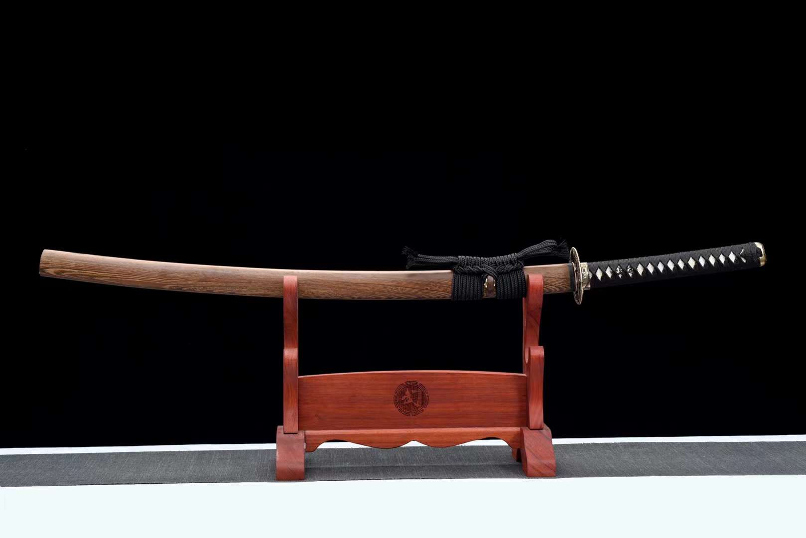 The Kiiroiharuka Handmade Katana Clay Tempered T10 Steel