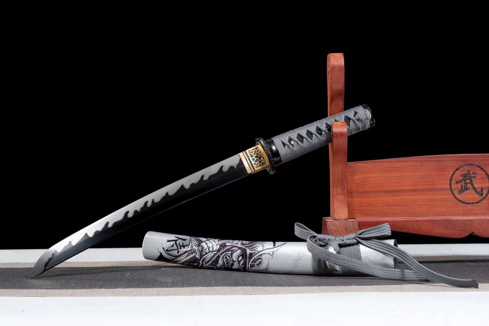 The Yureibokusa Handmade Tanto Katana Manganese Steel