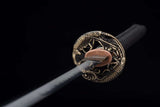 The Kiiroiharuka Handmade Katana Clay Tempered T10 Steel