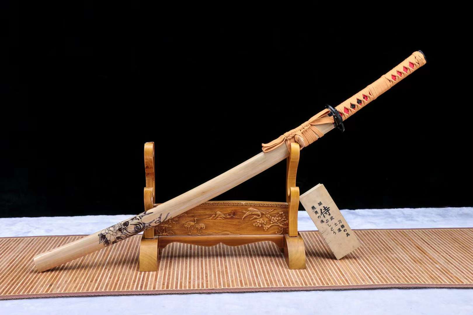The Bakkusu Senshi Handmade Katana Manganese Steel