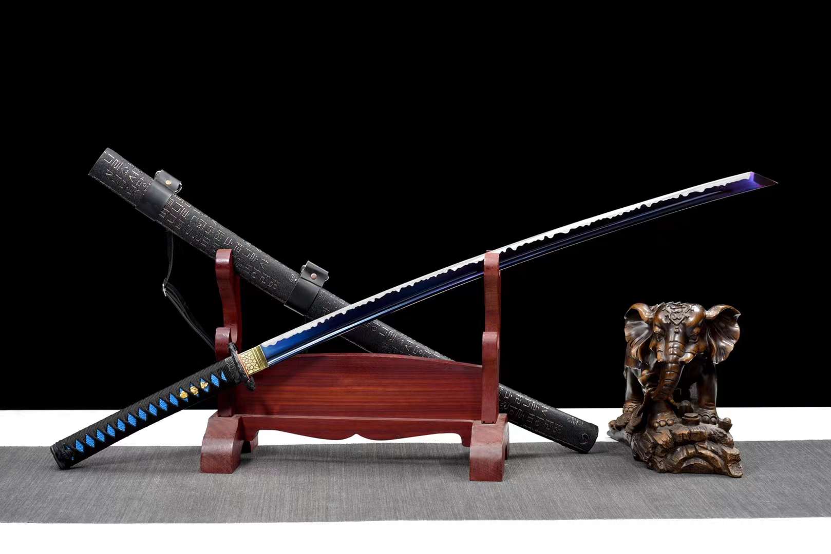 The Aojirou Sora Handmade Katana Carbon Steel