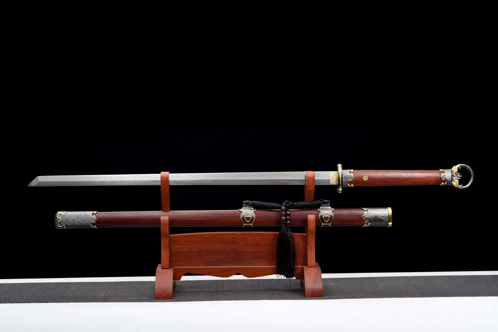 The Ringuheddona Handmade Chinese Tang Dao Pattern Steel