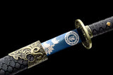 The Kiku Senso Oburedo Handmade Chinese Dao Spring Steel-Romance of Men