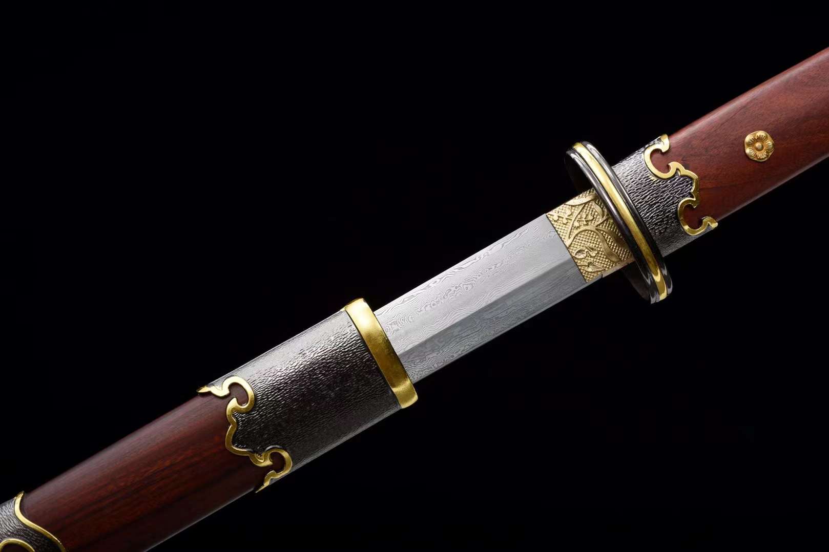 The Ringuheddona Handmade Chinese Tang Dao Pattern Steel