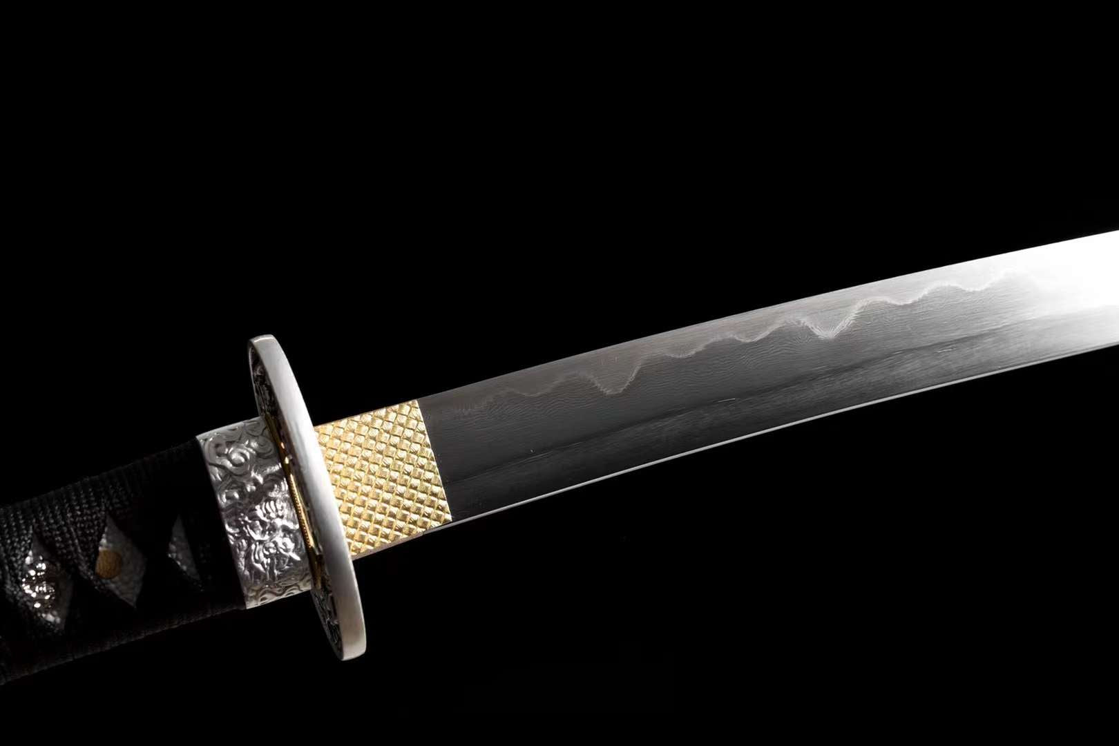 The Horidoragon Yuisho Handmade Katana Wakizashi Pattern Steel