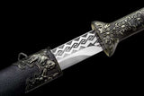 The Taigaheddo Naifu Handmade Chinese Dao Wakizashi Manganese Steel