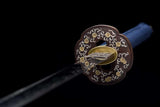 The Hyaku Hanagasaku Handmade Katana Clay Tempered T10 Steel
