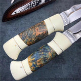 The Liberty Damascus steel fixed blade-Romance of Men