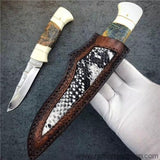 The Liberty Damascus steel fixed blade-Romance of Men