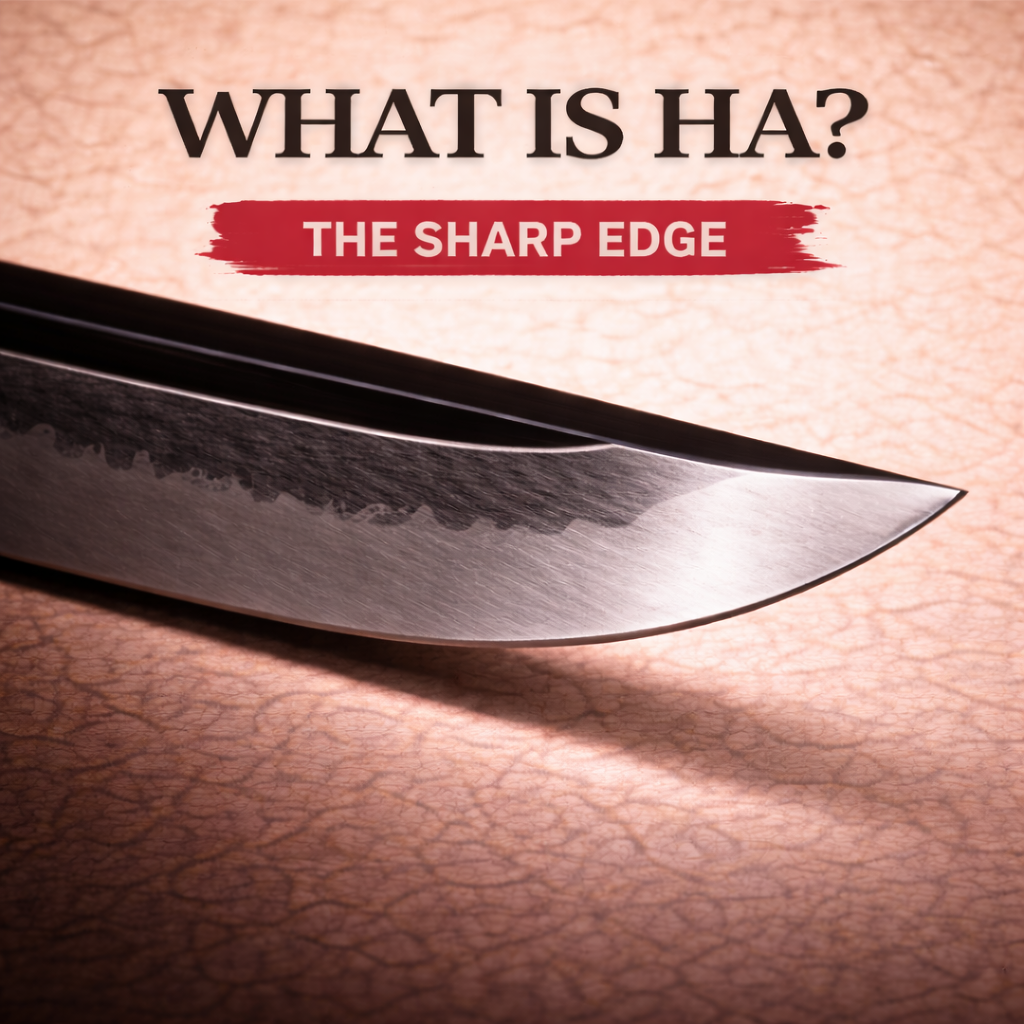 Ha The sharp edge of a katana
