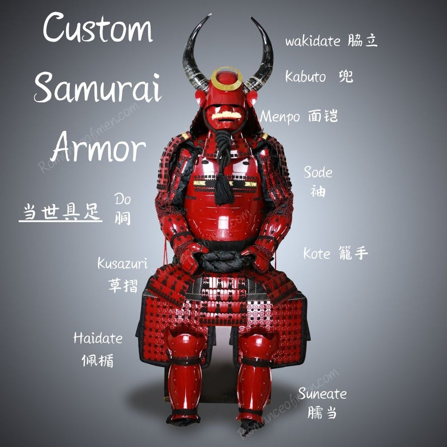 Real Samurai Armor Set for sale traditional handmade wearable function