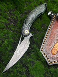 Nocturnal Terrors Damascus Steel Knife