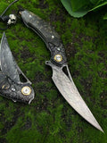 Nocturnal Terrors Damascus Steel Knife