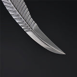 The Feather Damascus Steel Fixed Blade