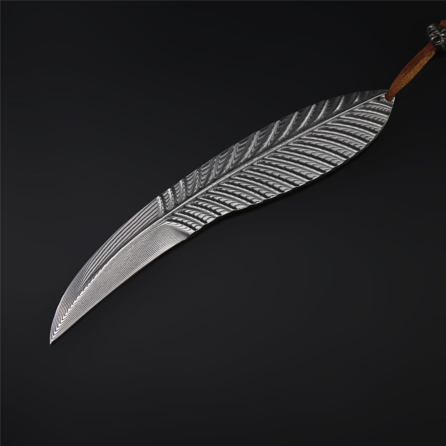 The Feather Damascus Steel Fixed Blade