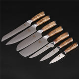 Shadow Series Damascus Steel Kitchen Knife Set