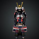 Black and white theme Custom Made Handmade Japanese Samurai Armor Life Size