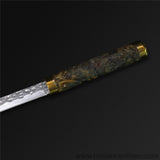 The Magic Pen Damascus Steel Fixed Blade-Romance of Men
