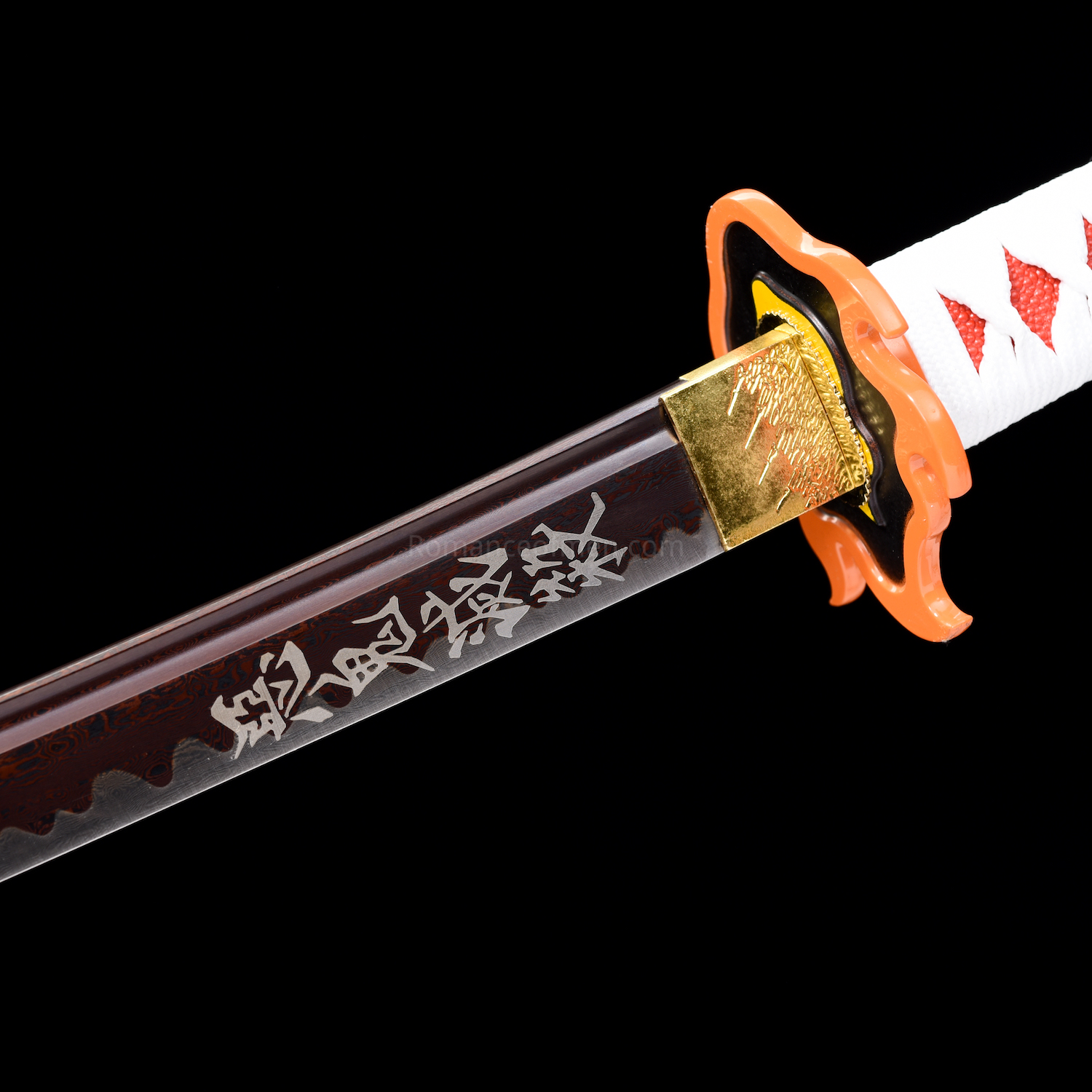 Handmade Demon Slayer Sword Rengoku Tanjirou Real Metal Full Tang
