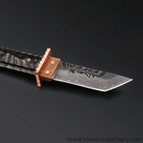 The Prajna Warrior Damascus steel pocket knife-Romance of Men