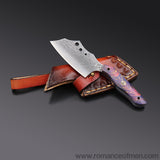 The dragonrita Damascus steel pocket knife-Romance of Men