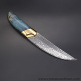 The dog's blade damascus fixed blade knife 24CM