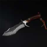 The Warhorse Damascus Steel Fixed Blade