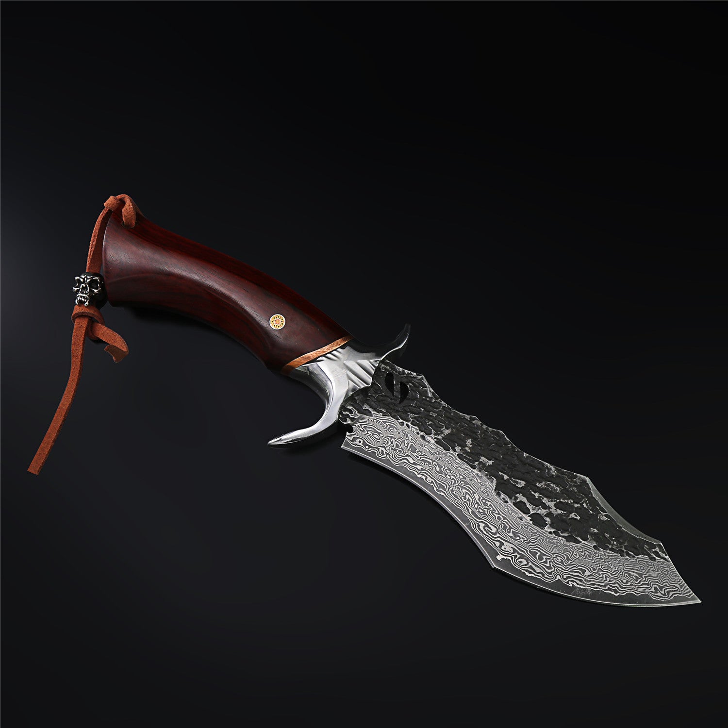 The Warhorse Damascus Steel Fixed Blade