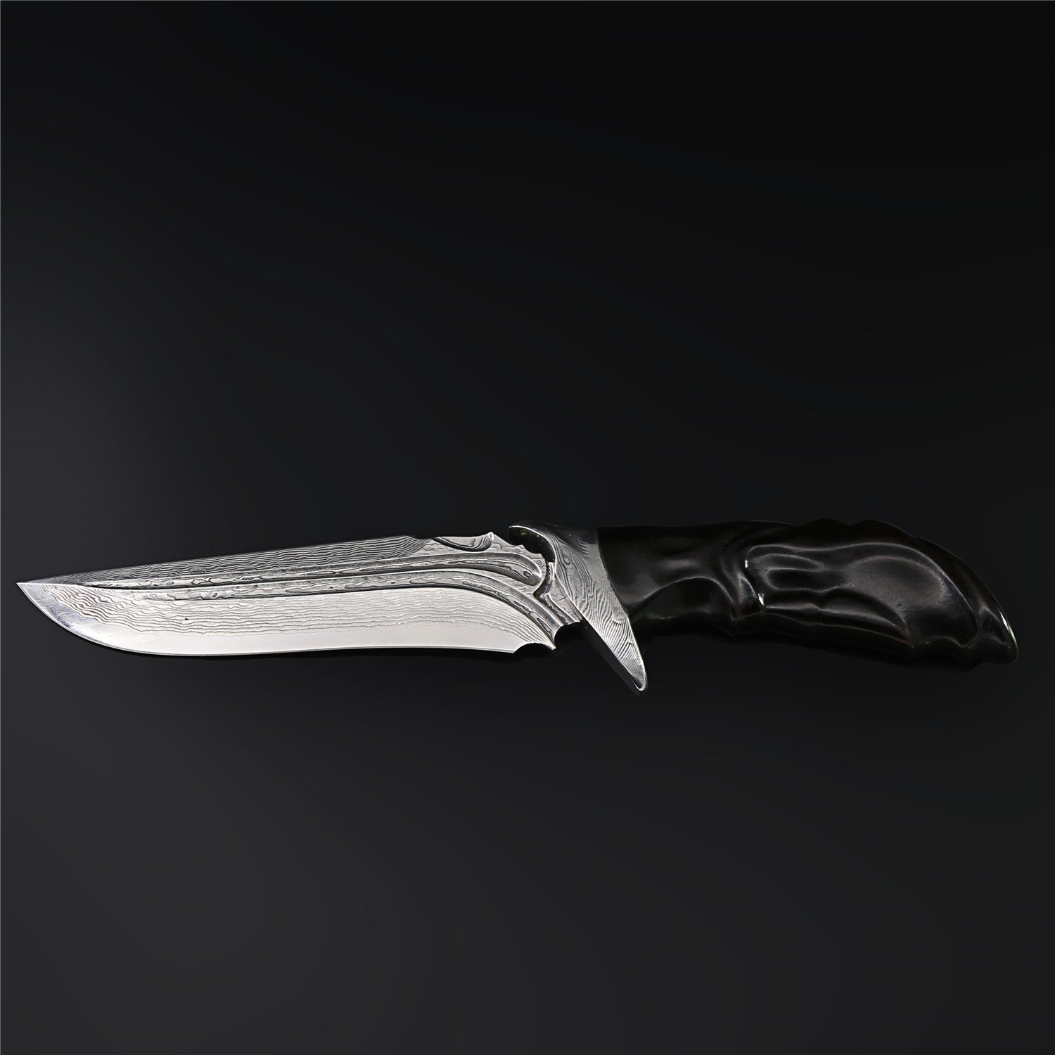 The Zither Damascus Steel Fixed Blade